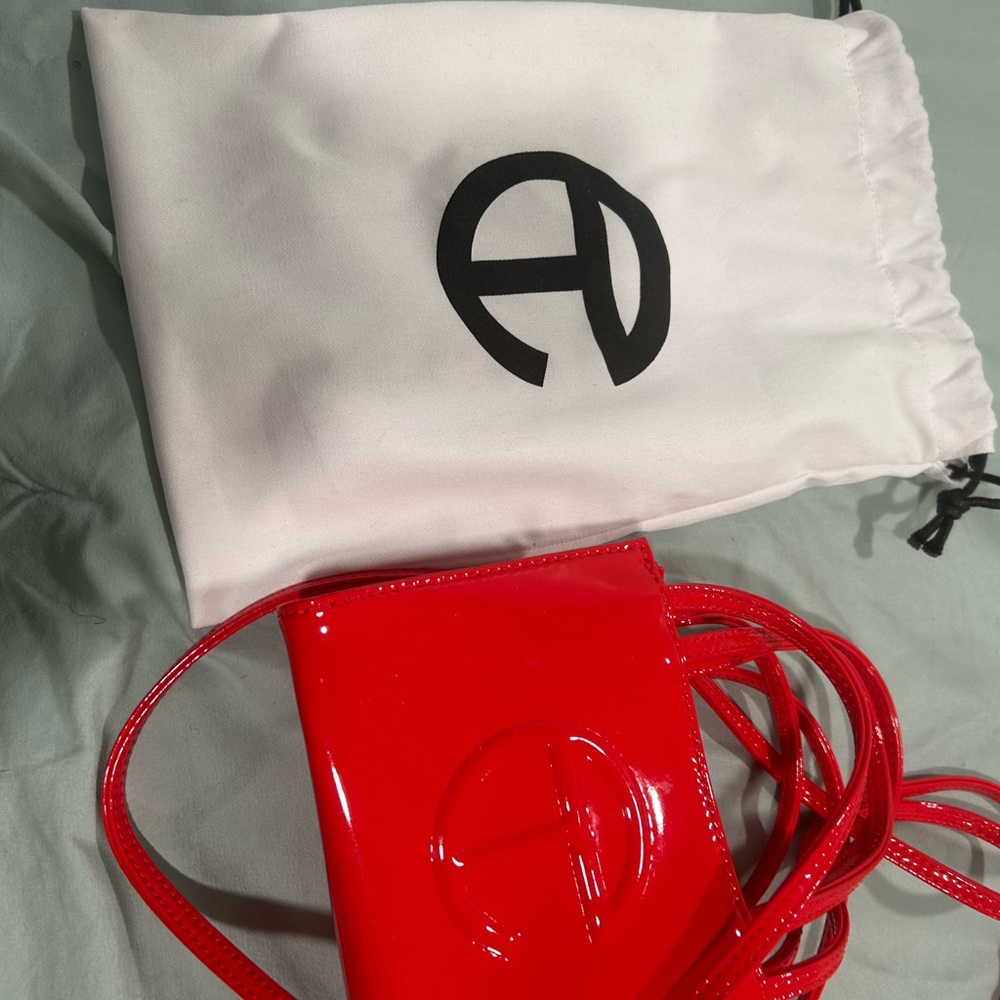 Telfar Glossy Red Mini Bag